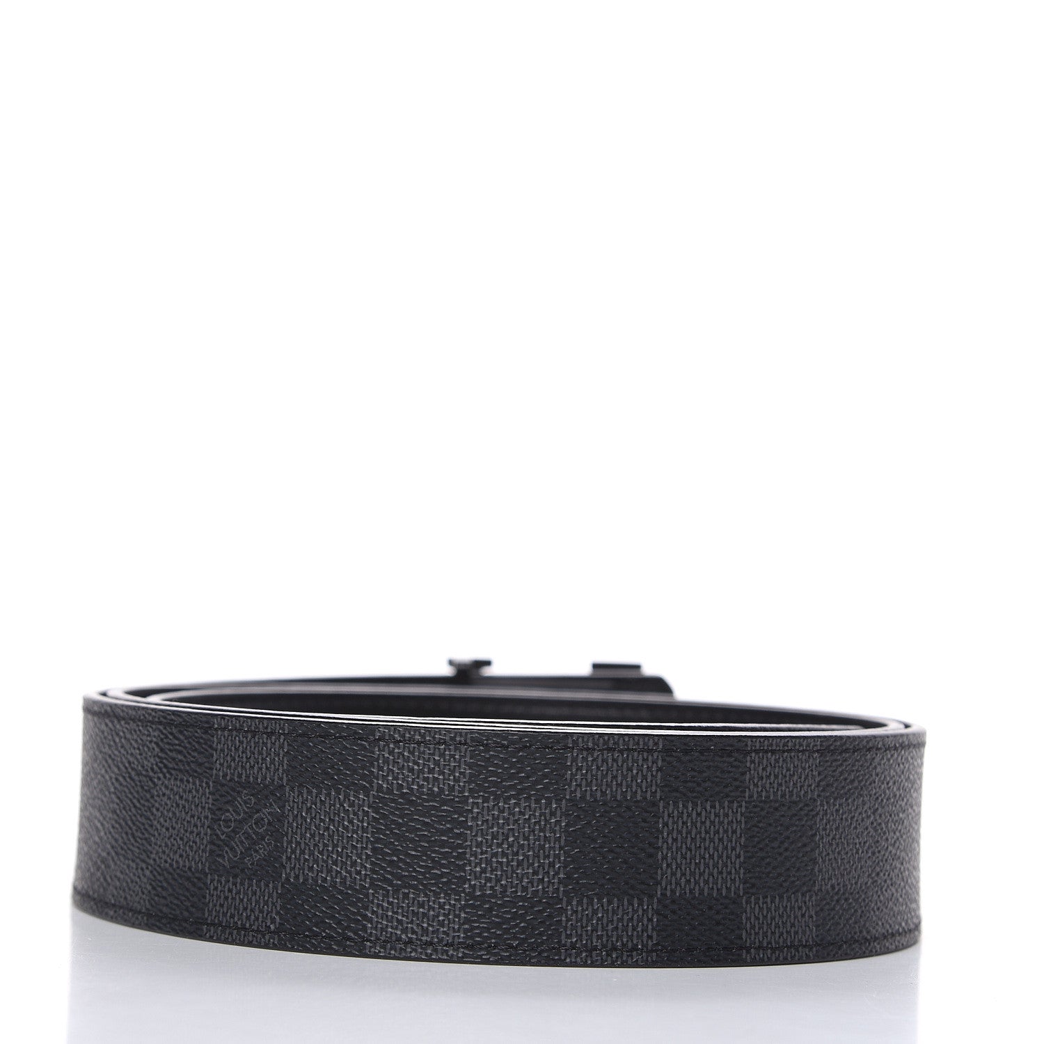 Louis Vuitton Damier Graphite LV Initiales Belt 120 48 3 of 7