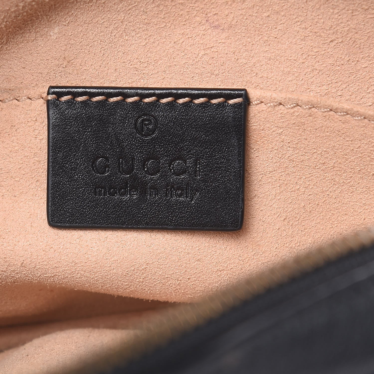 Gucci Calfskin Matelasse GG Marmont Belt Bag 105 42 Black 6 of 15