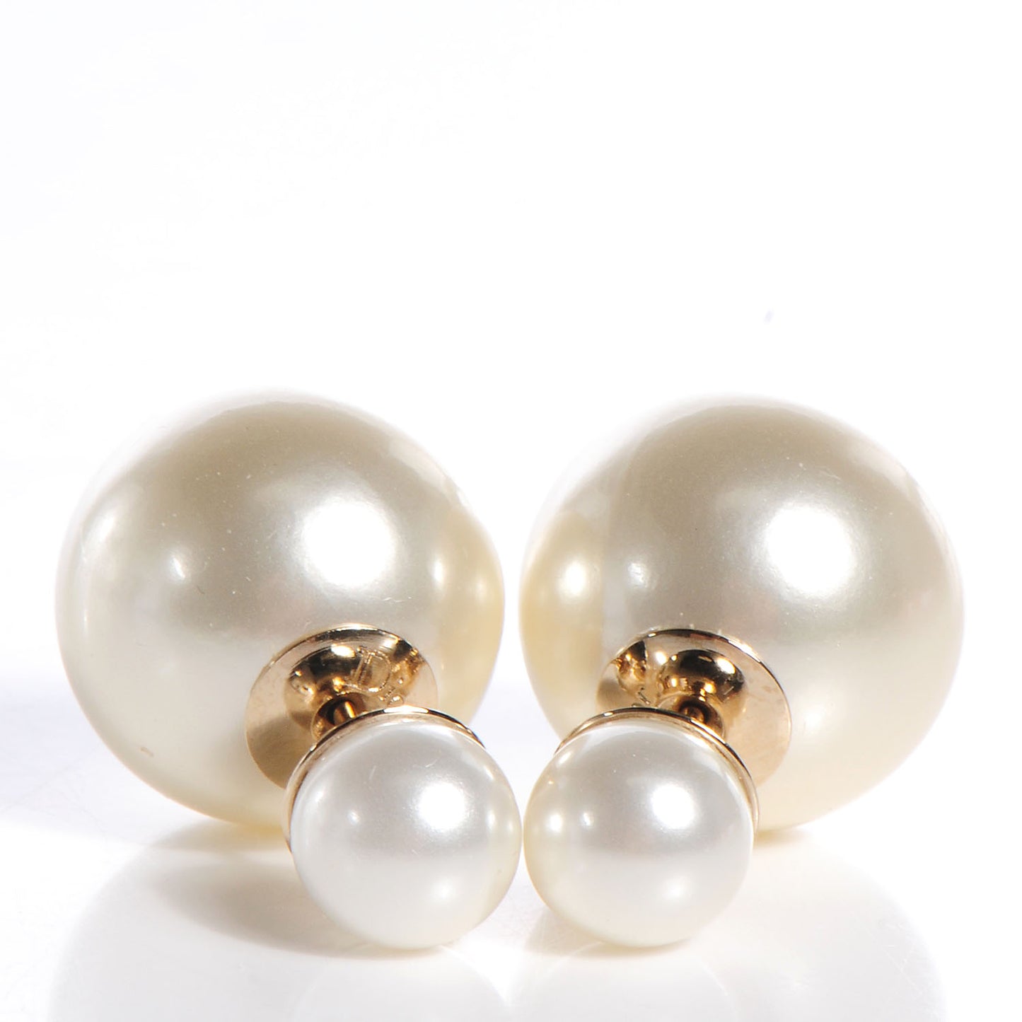 CHRISTIAN DIOR Mise En Dior Tribal Earrings Cream