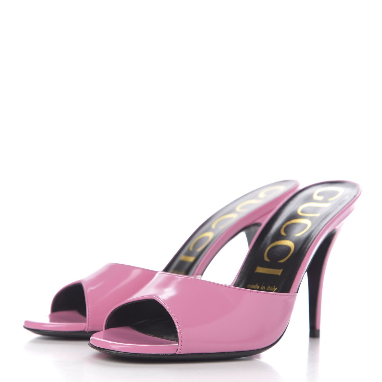 Calfskin High-Heel Slide 38 Bubblegum Pink
