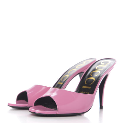 Gucci Calfskin High-Heel Slide 38 Bubblegum Pink 3 of 9