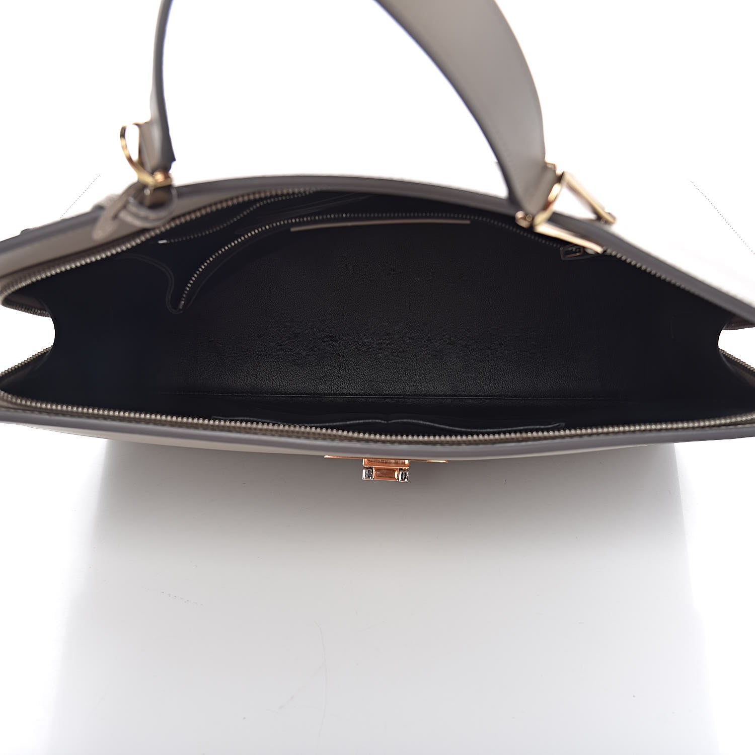 Balenciaga Calfskin Le Dix M Cartable Shoulder Bag Pearl Grey 5 of 15