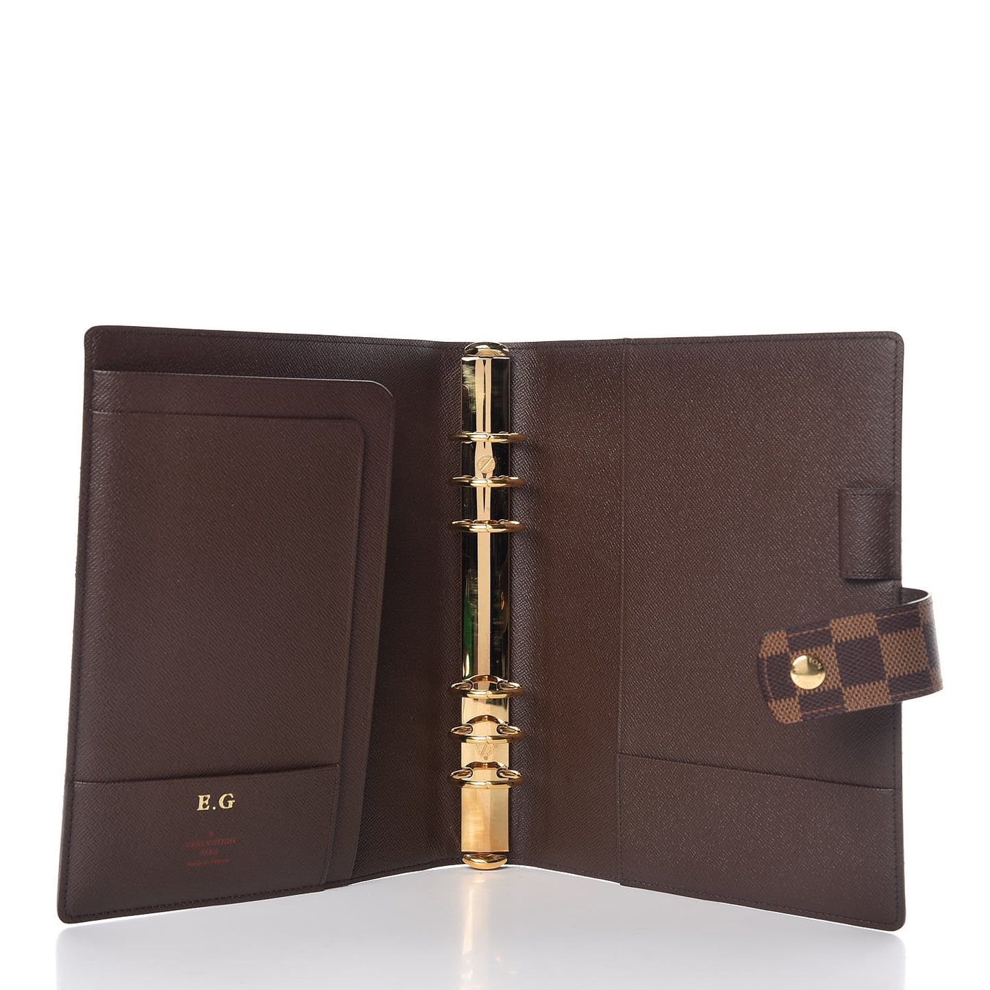 Damier Ebene Large Ring Agenda Cover