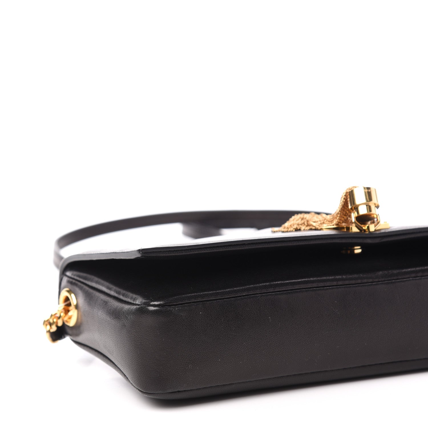 Saint Laurent Lambskin Monogram Tassel Kate 99 Black 10 of 12