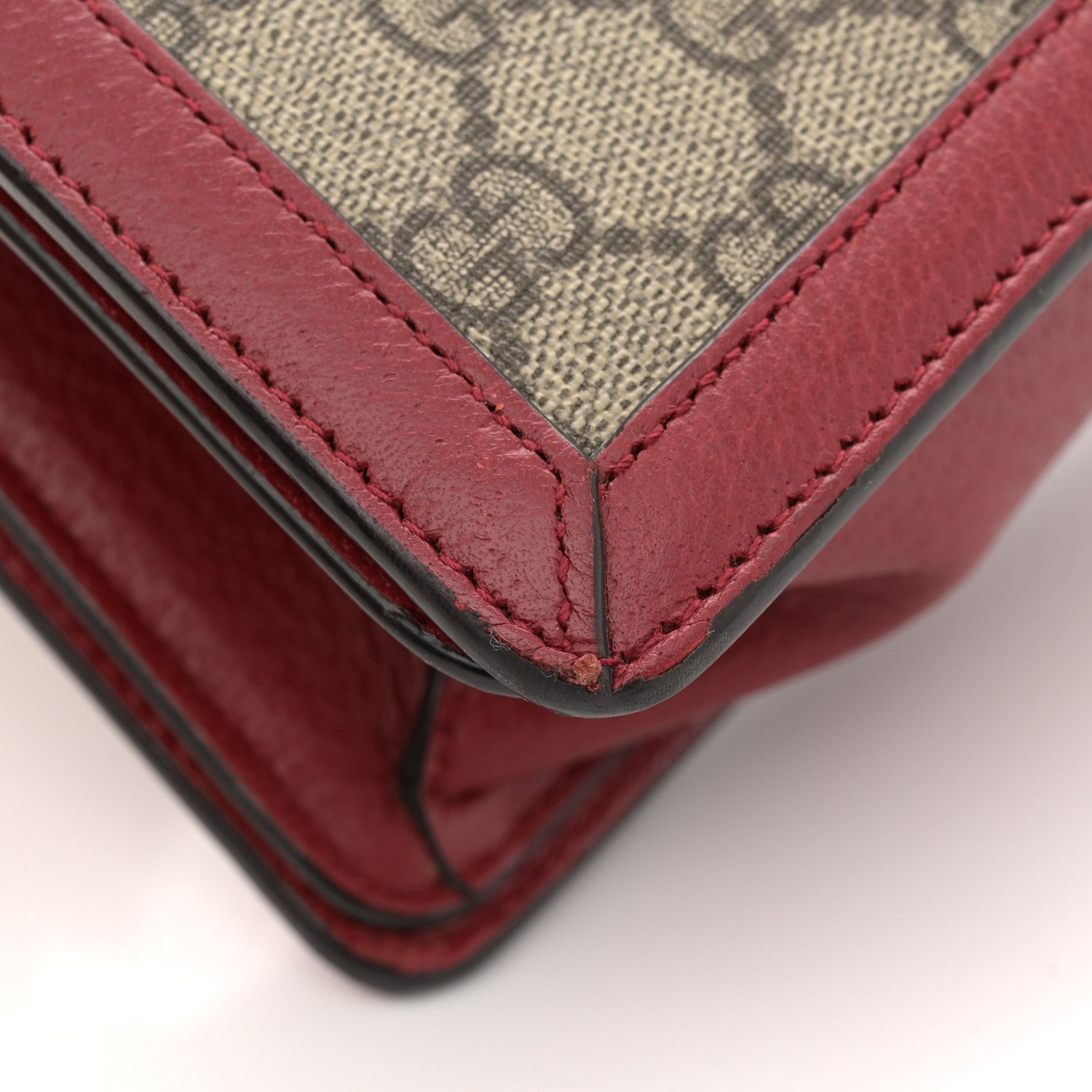 Gucci GG Supreme Monogram Small Queen Margaret Top Handle Bag Red 13 of 13