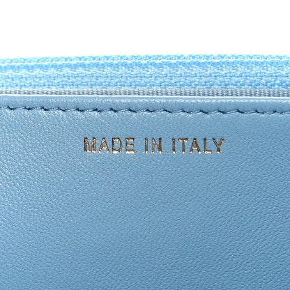 Chanel Lambskin Quilted Trendy CC Wallet On Chain WOC Light Blue 6 of 11
