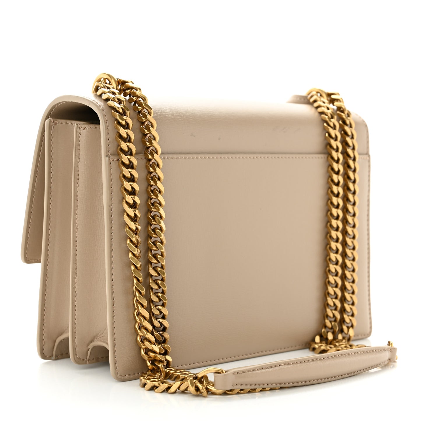 Calfskin Medium Monogram Dark Beige