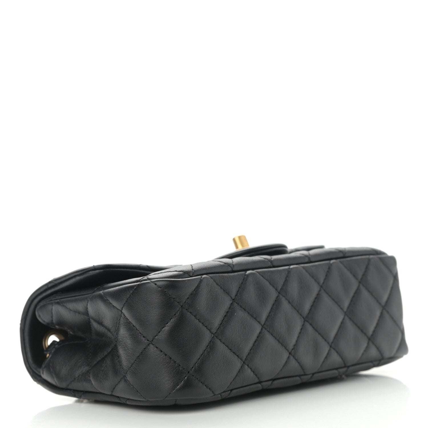 Chanel Lambskin Quilted Mini Rectangular Pearl Crush Flap Black 4 of 12