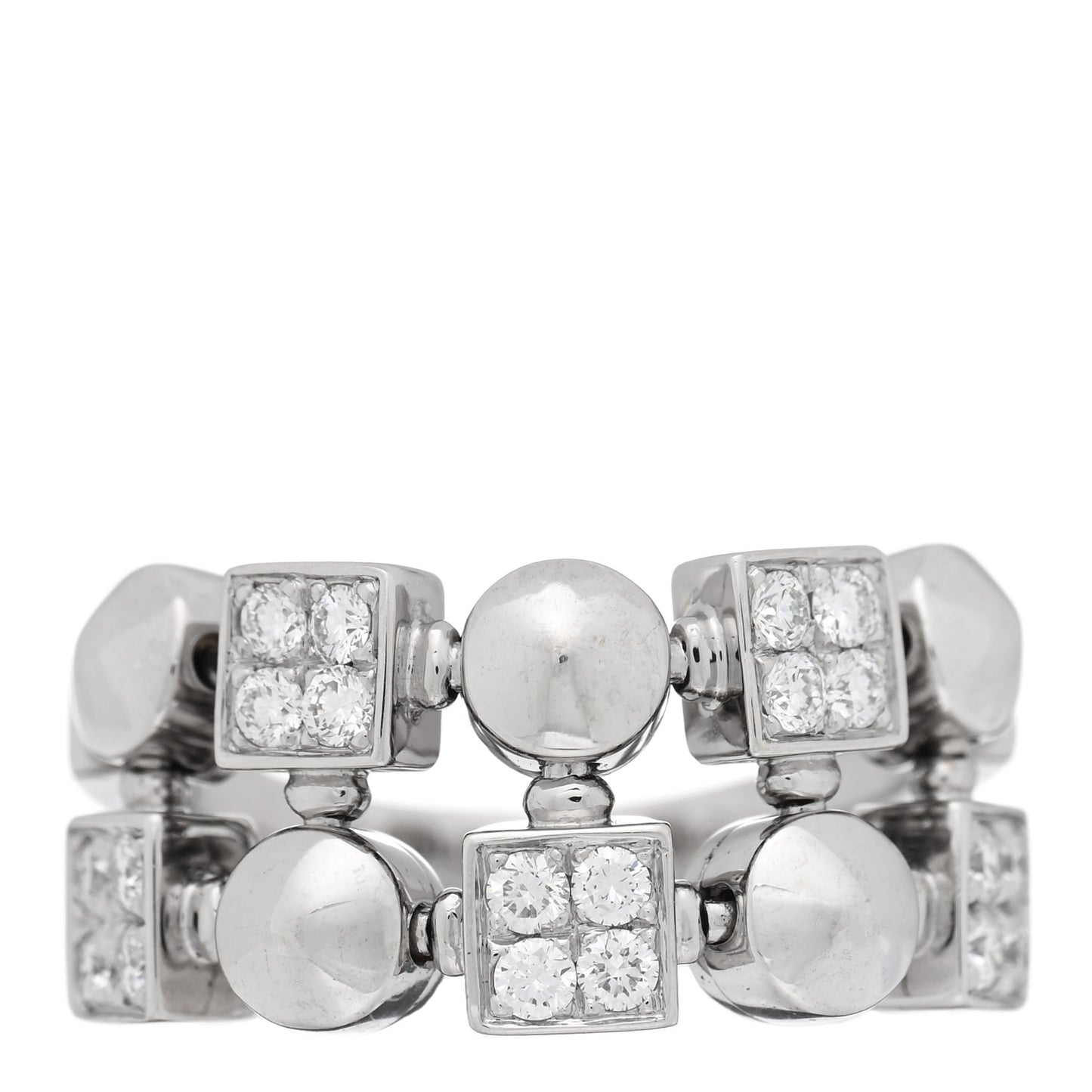 18K White Gold Diamond Lucia Ring 52 6