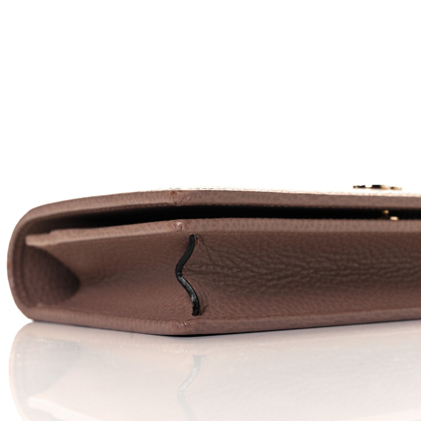 Calfskin Mini GG Marmont Chain Wallet Porcelain Rose