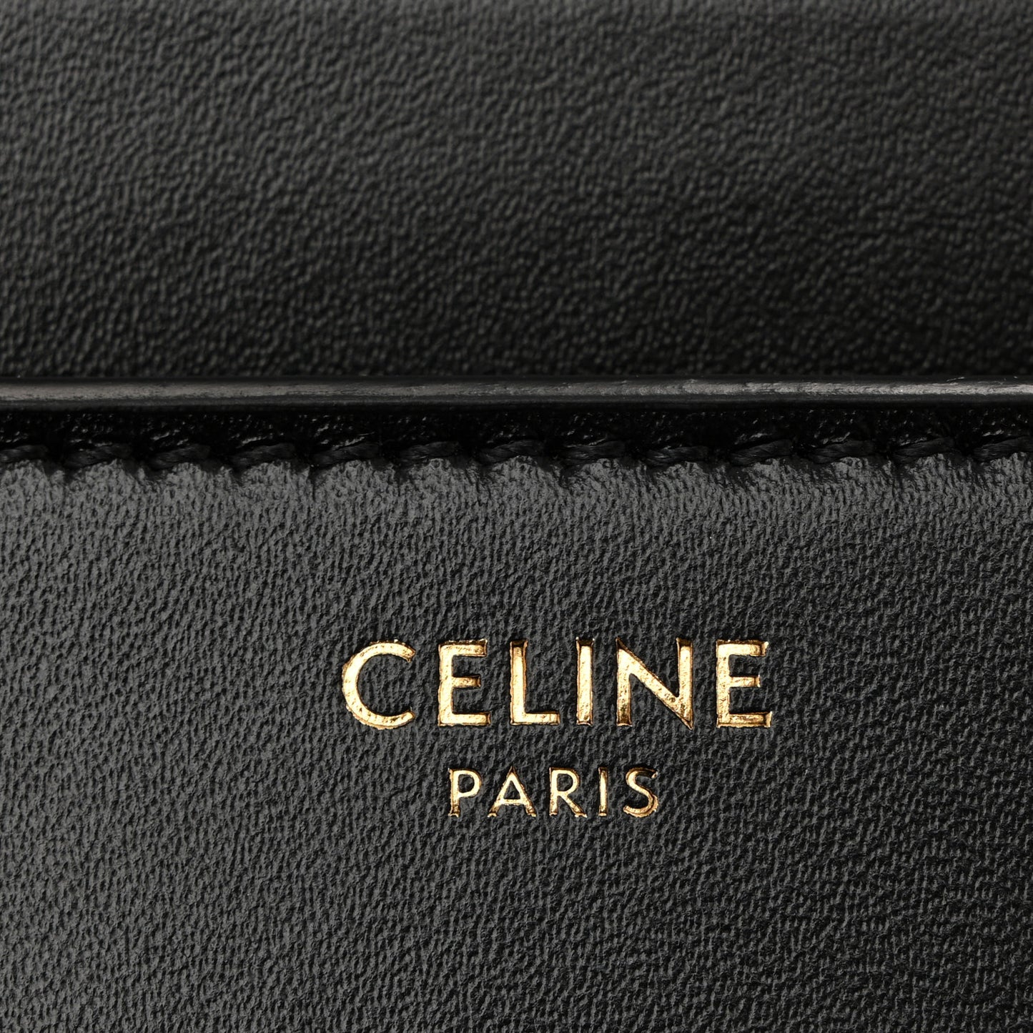 Satinated Calfskin Mini 16 Top Handle Bag Black