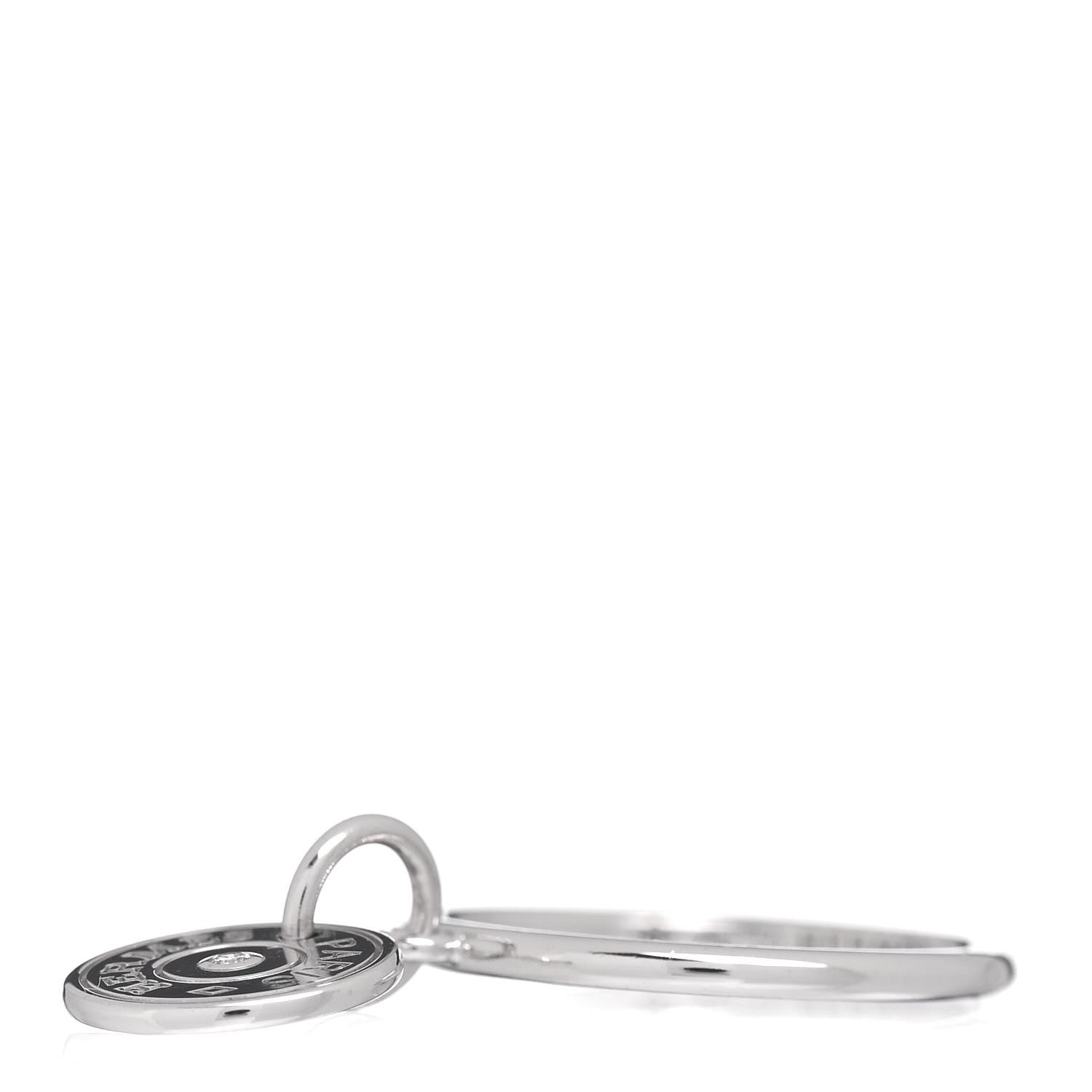Hermes 18K White Gold Diamond Gambade Ring 50 5.25 3 of 6