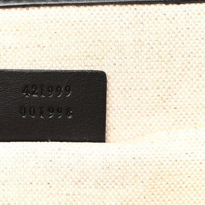 Gucci Calfskin Bamboo Web Large Dionysus Top Handle Bag Black Bright Evergreen Hibiscus Red 9 of 14