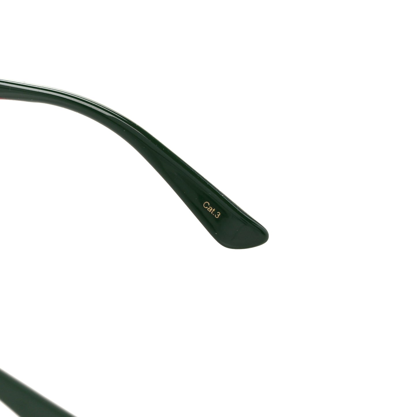 Acetate Square Frame Web Sunglasses GG0416SK Black