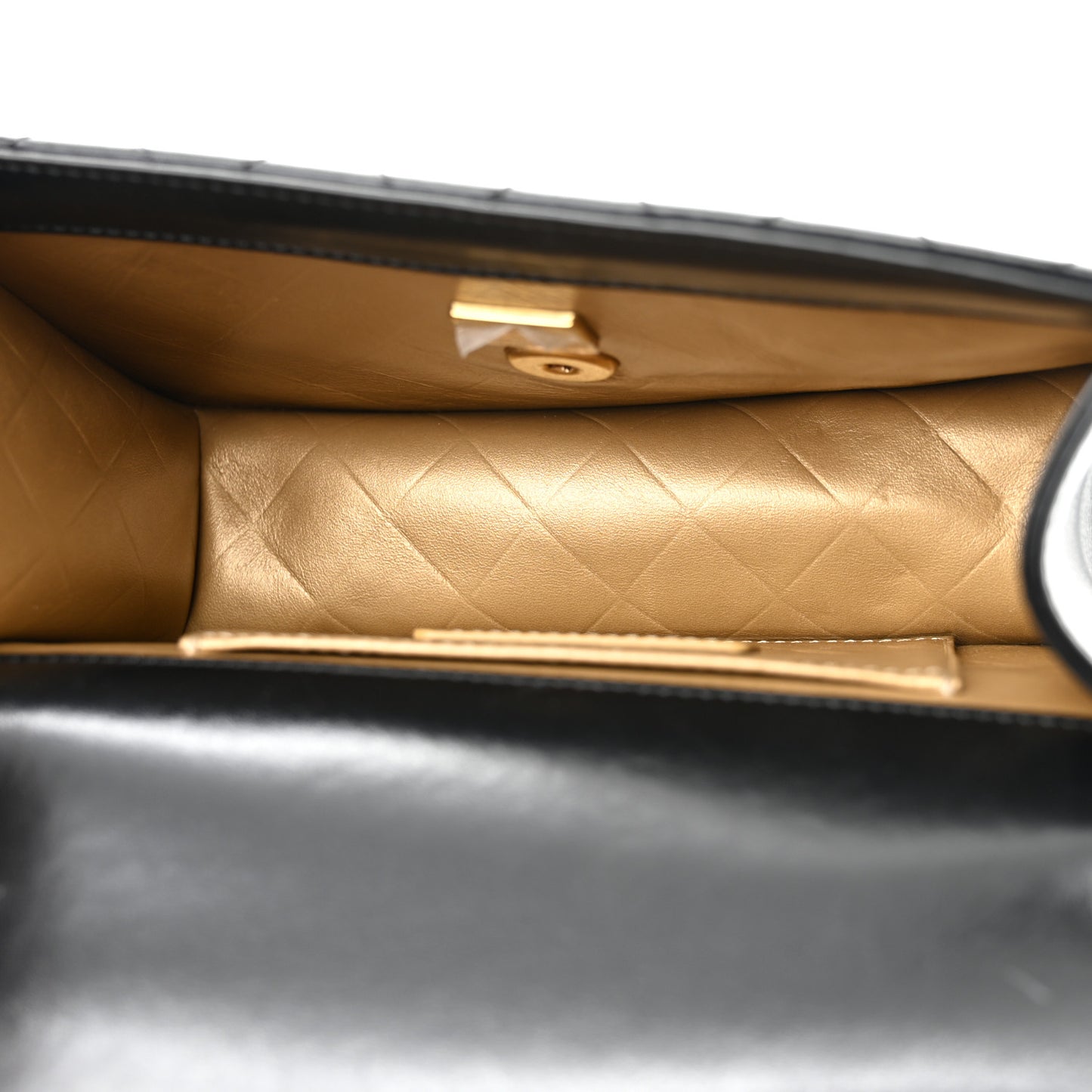 Calfskin Quilted Mini Coco Ring Flap Black