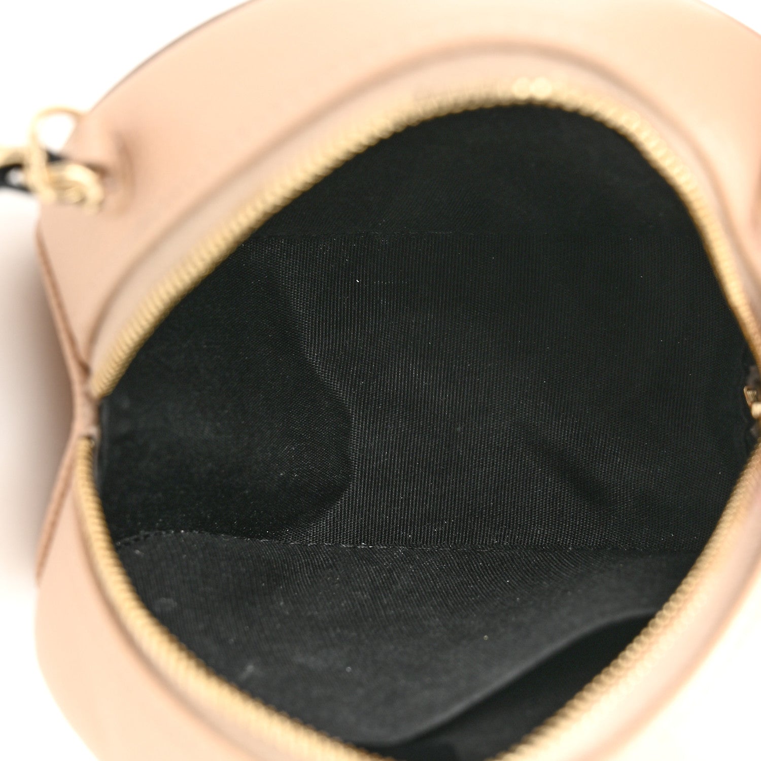 Chanel Caviar Quilted Round Filigree Crossbody Beige Black 5 of 12
