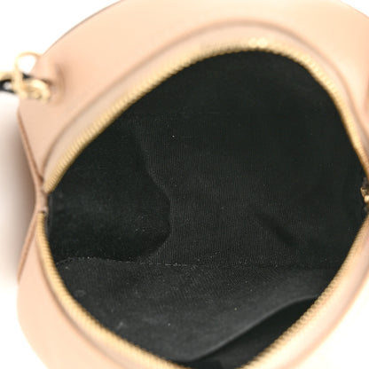Chanel Caviar Quilted Round Filigree Crossbody Beige Black 5 of 12
