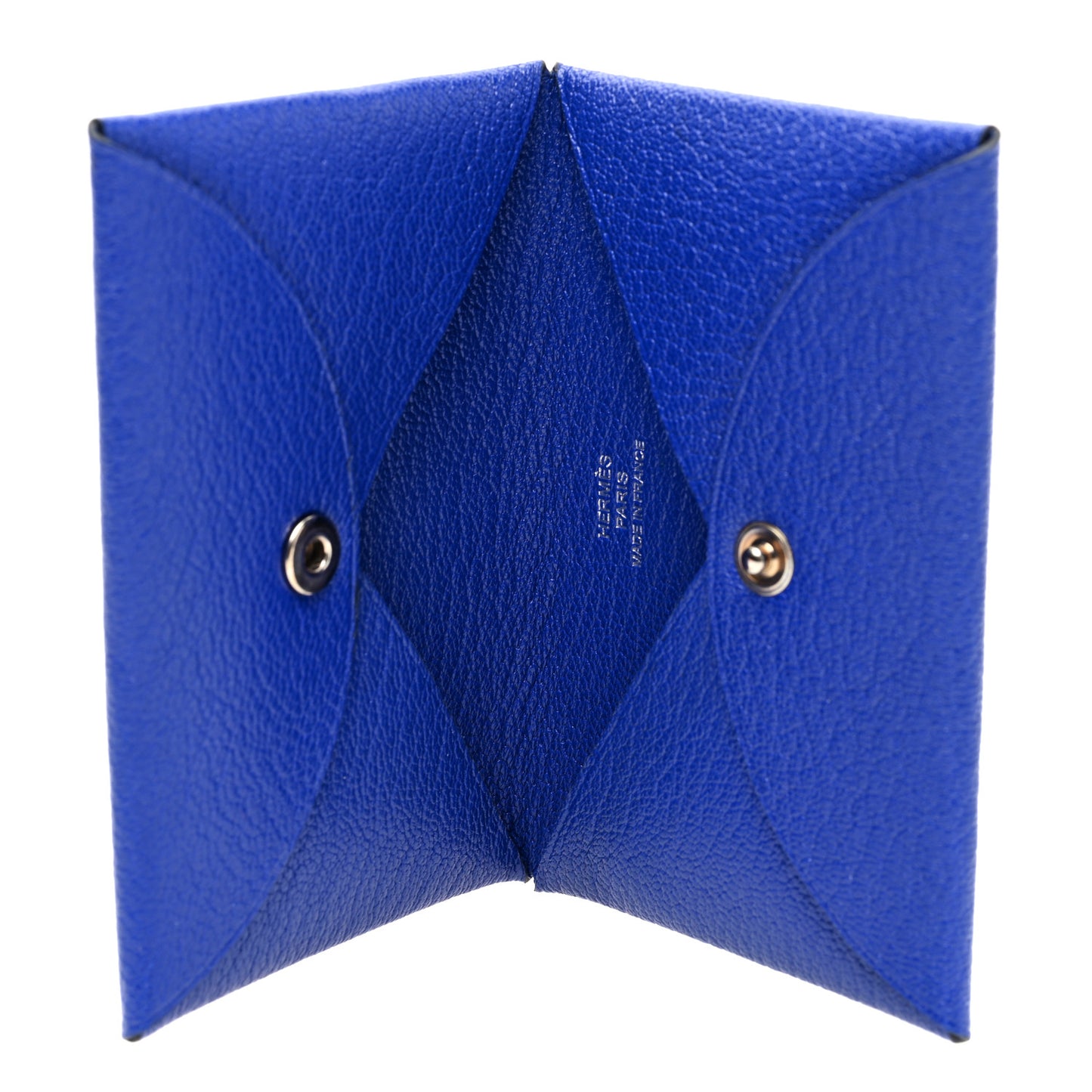 Chevre Mysore Calvi Card Case Bleu Electrique