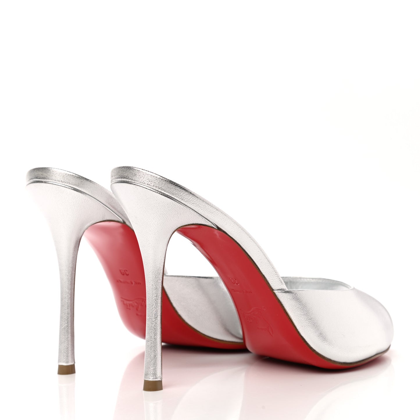 Metallic Nappa Me Dolly 100 Sandals 39 Silver