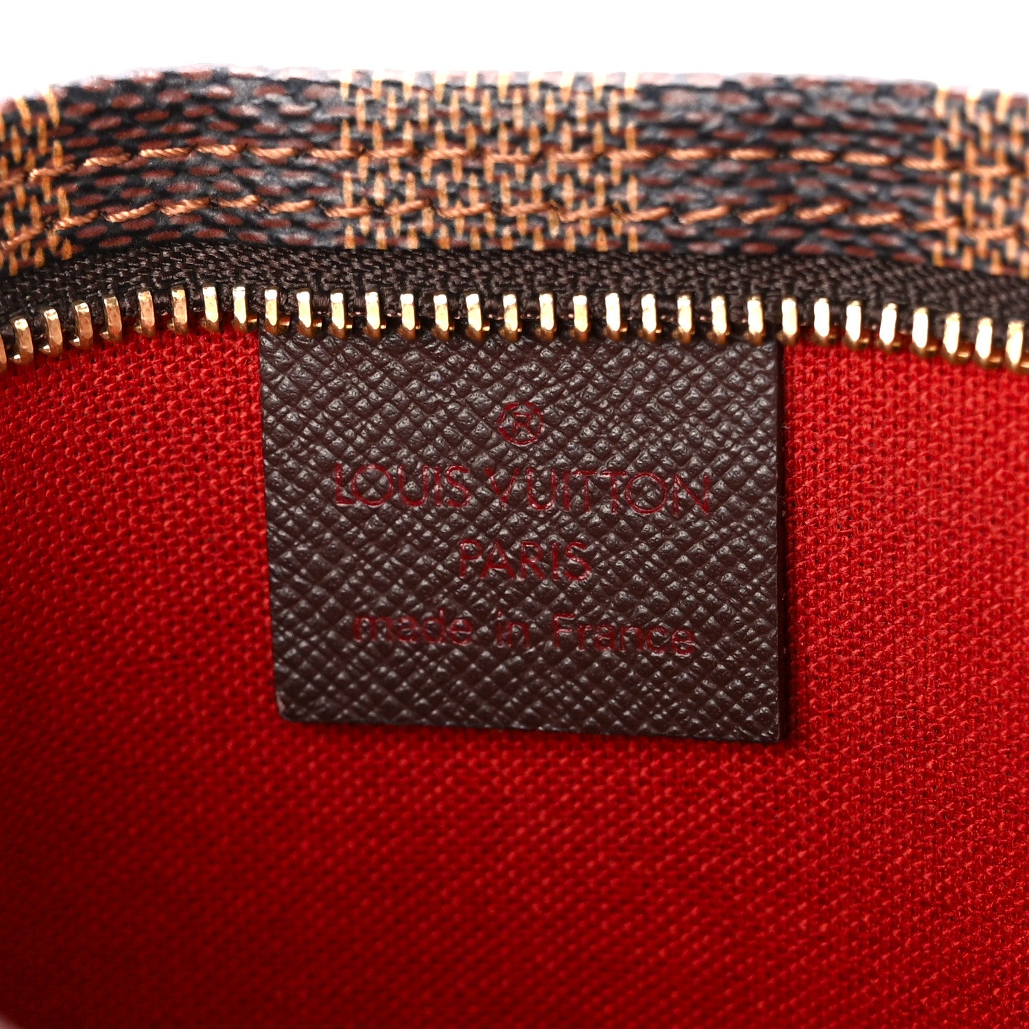 Louis Vuitton Damier Ebene Trousse Make Up Bag Pochette 6 of 10