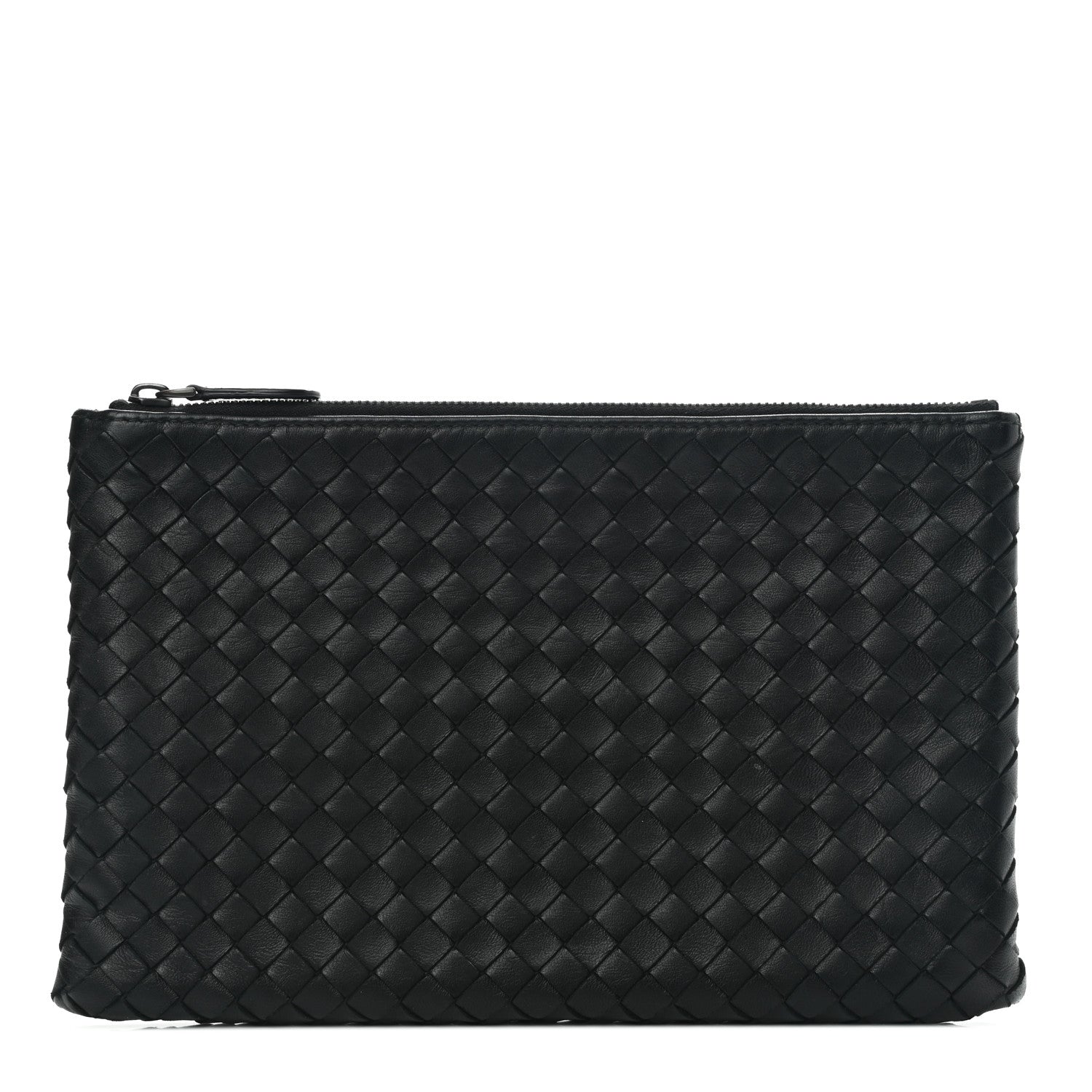 Bottega Veneta Nappa Intrecciato Zip Pouch Black 1 of 6