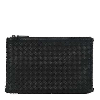 Bottega Veneta Nappa Intrecciato Zip Pouch Black 1 of 6