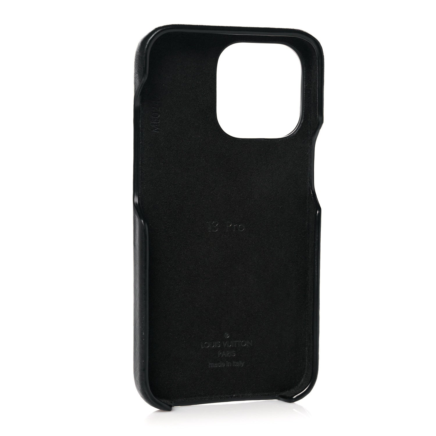 Louis Vuitton Lambskin Embossed Monogram Coussin iPhone 13 Pro Bumper Black 3 of 9