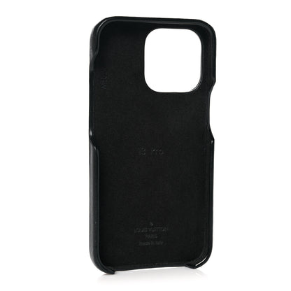 Louis Vuitton Lambskin Embossed Monogram Coussin iPhone 13 Pro Bumper Black 3 of 9