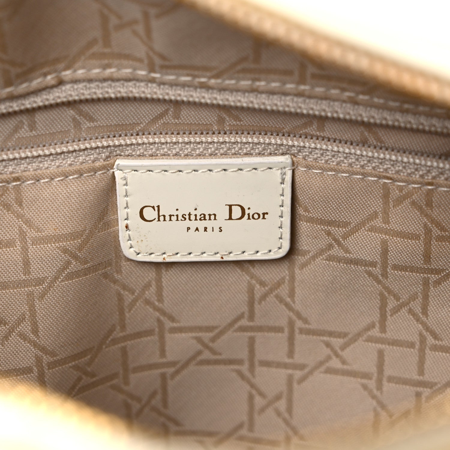 Christian Dior Lambskin Cannage Large Lady Dior White 5 of 15