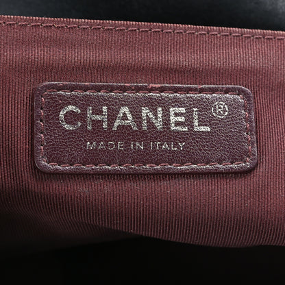 Chanel Calfskin Horizontal Quilted Medium Boy Flap Black Black 6 of 9