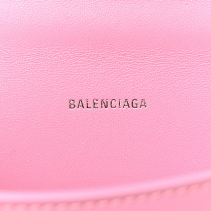 Balenciaga Shiny Box Calfskin Tonal B Hourglass Top Handle Bag XS Candy Pink 6 of 17