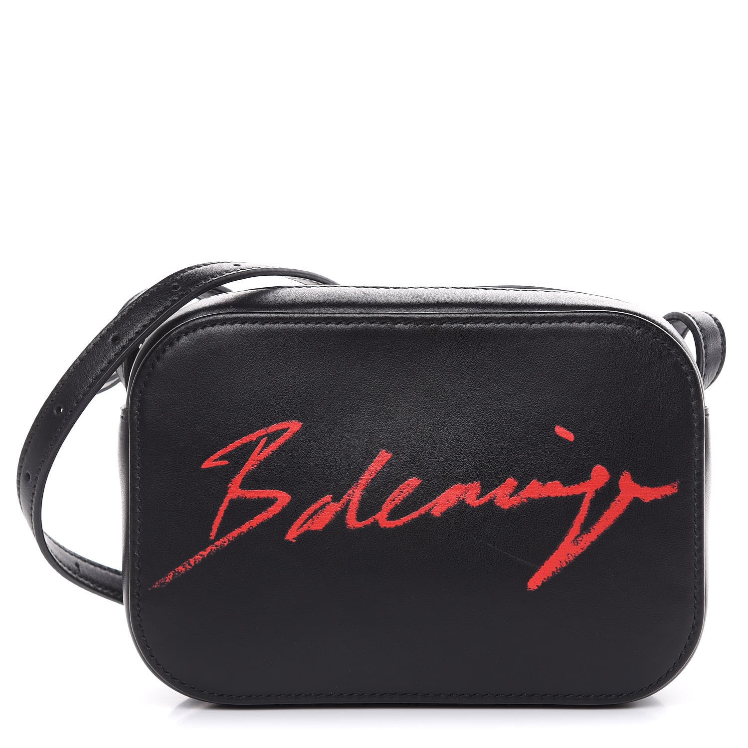 Balenciaga Supple Calfskin Signature Logo XS Everyday Camera Bag Black 1 of 11