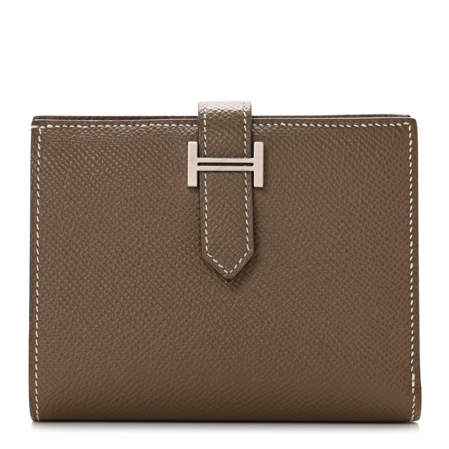 Hermes Epsom Bearn Compact Wallet Etoupe 1 of 8