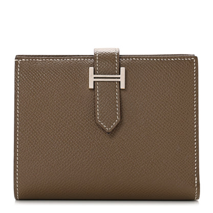 Hermes Epsom Bearn Compact Wallet Etoupe 1 of 8