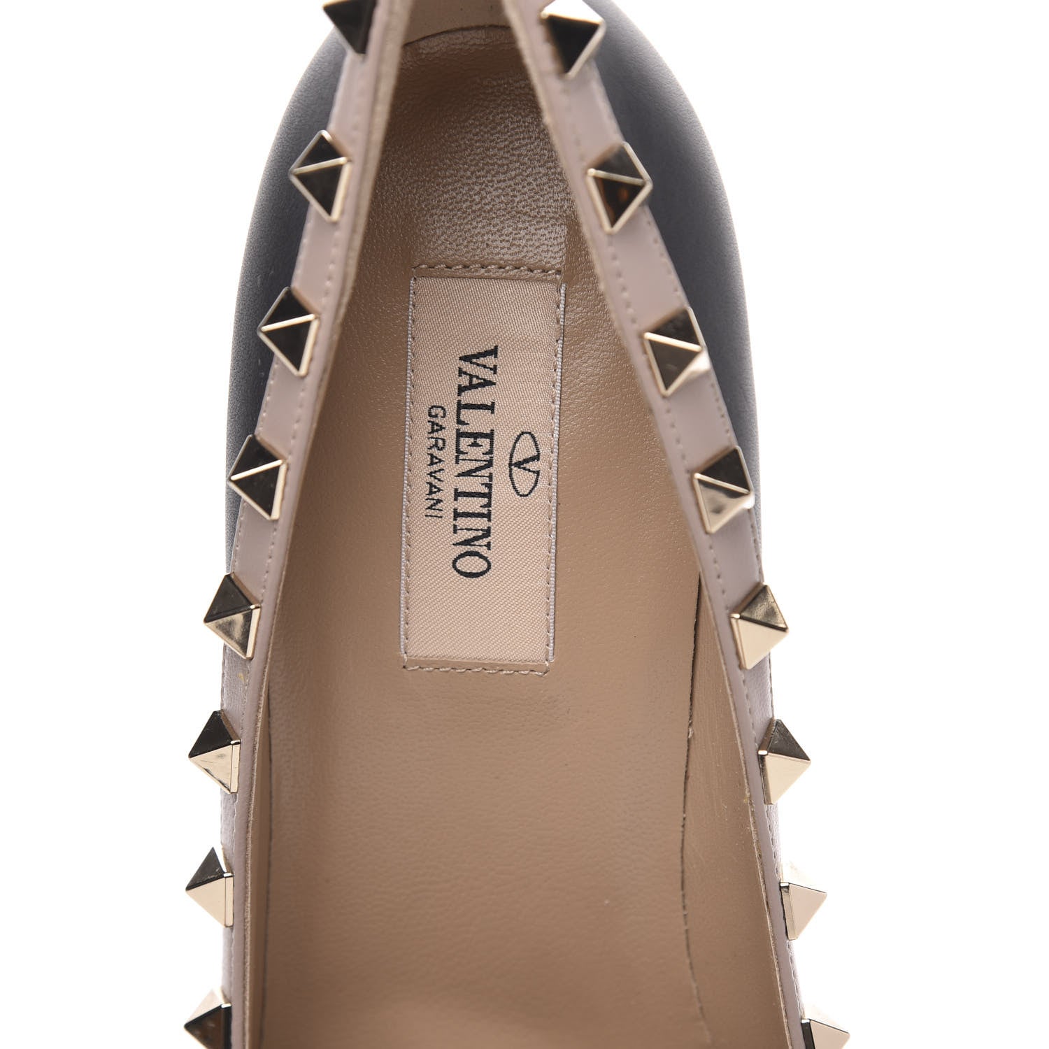 Valentino Garavani Nappa Rockstud 100mm Pumps 37.5 Black Poudre 7 of 9