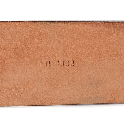 Louis Vuitton Monogram Ceinture Belt w Gold Buckle 85 34 3 of 7