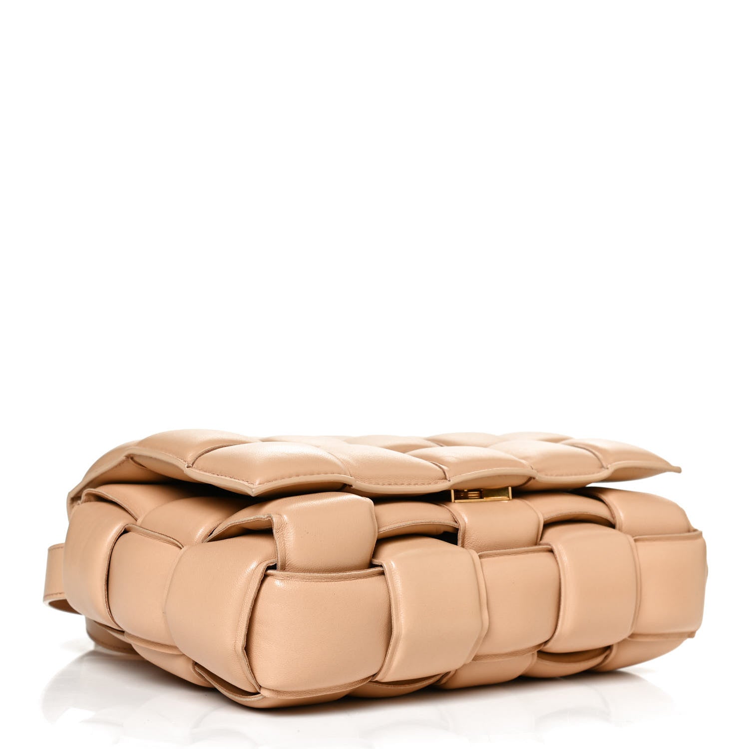 Bottega Veneta Nappa Maxi Intreccio Padded Cassette Crossbody Bag Almond 4 of 8