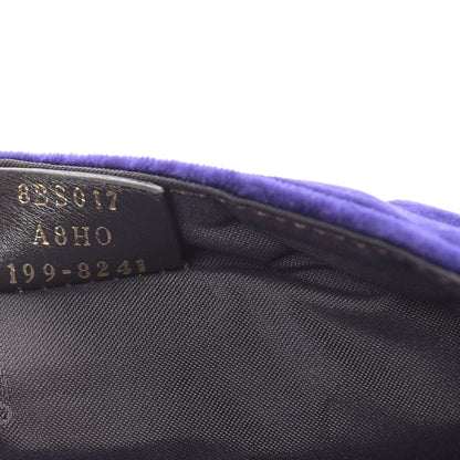 Fendi Velluto FF Embossed Mini Baguette Viola Plus 7 of 13