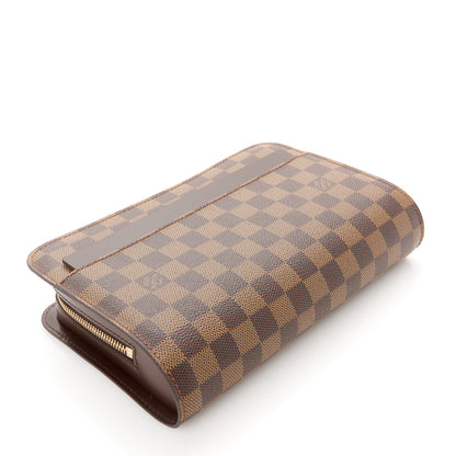 Louis Vuitton Damier Ebene Pochette Saint Louis Clutch 4 of 8