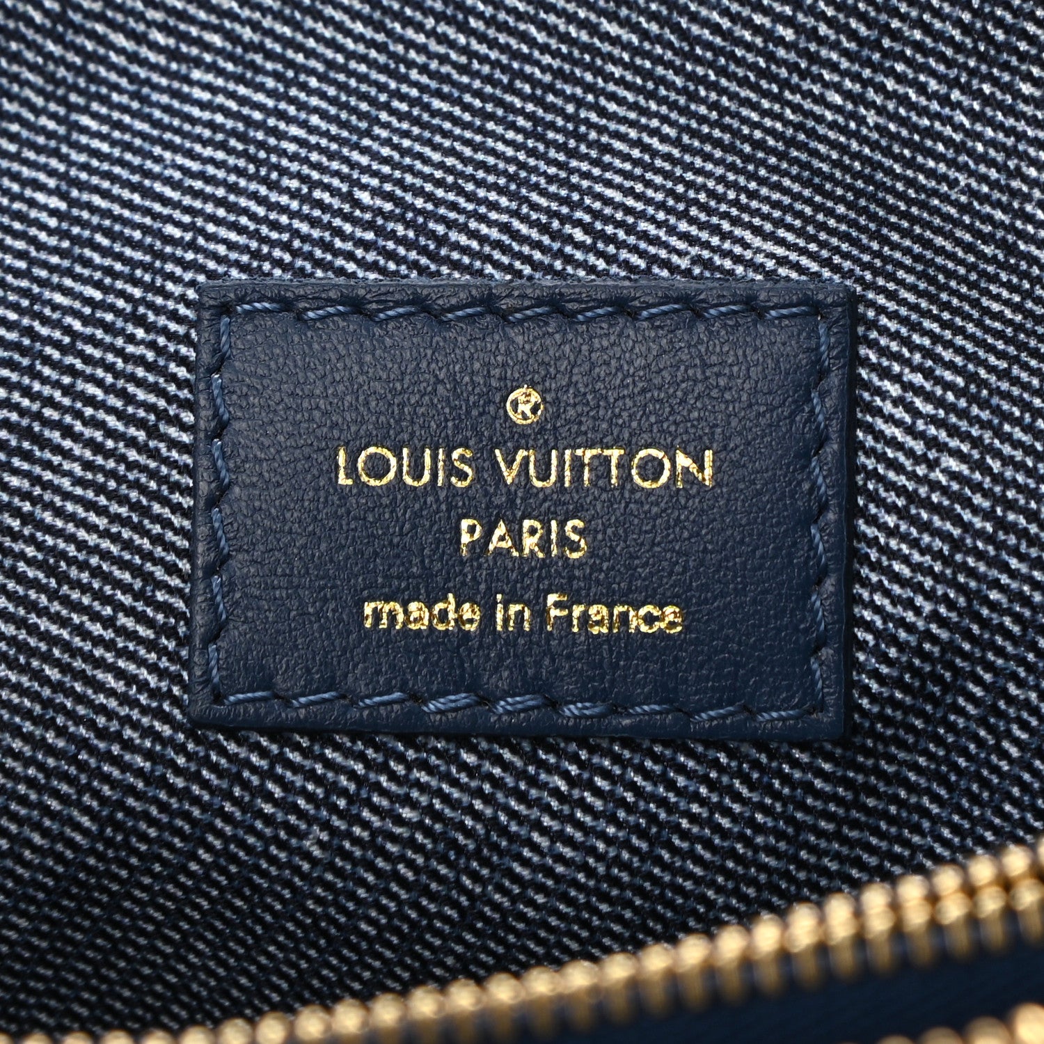 Louis Vuitton Lambskin Embossed Monogram Coussin PM Denim Blue 6 of 9