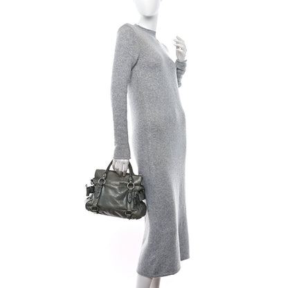 Miu Miu Vitello Lux Mini Bow Bag Agave 2 of 12