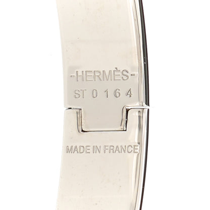 Hermes Enamel Narrow Clic Clac H Bracelet PM Bleu Lin 4 of 5
