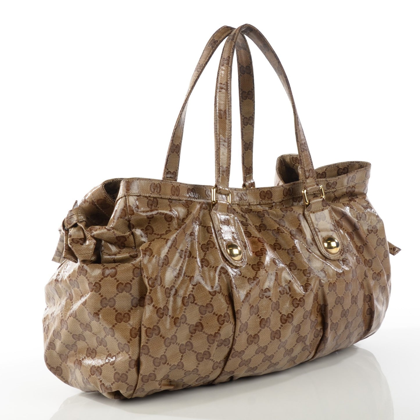 Crystal Monogram Medium Web Tote