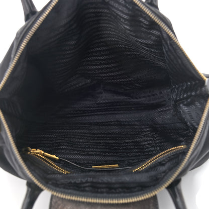 Prada Tessuto Nylon Saffiano Tote Black 4 of 10