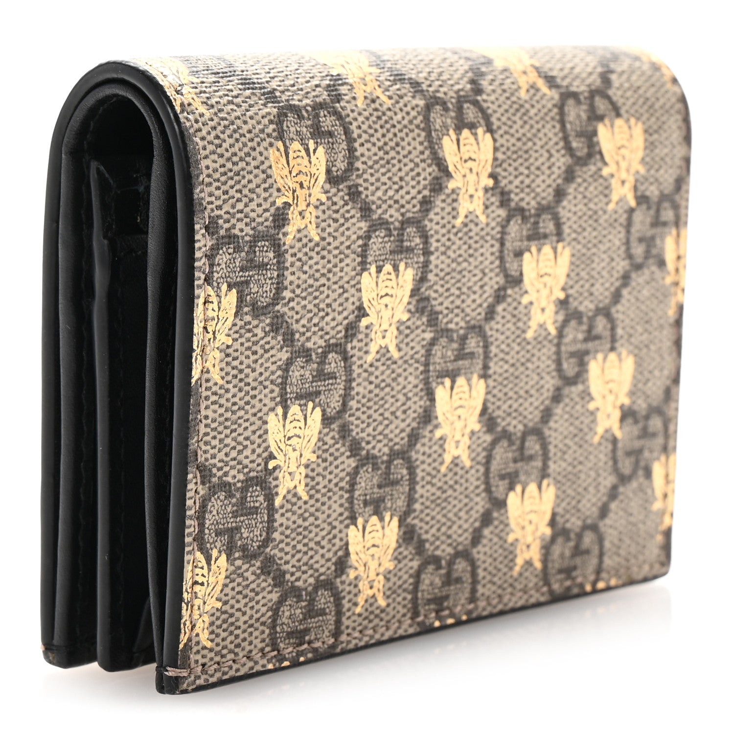 Gucci GG Supreme Monogram Bee Print Card Case 3 of 8