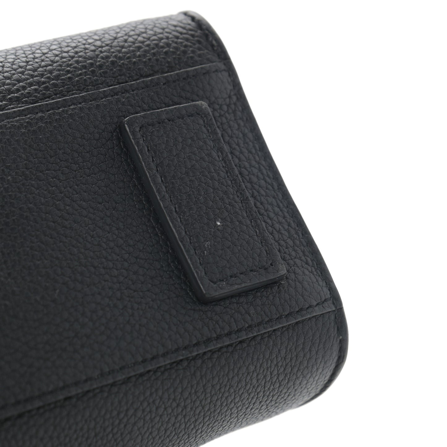 Grained Calfskin Nano Sac De Jour Souple Black