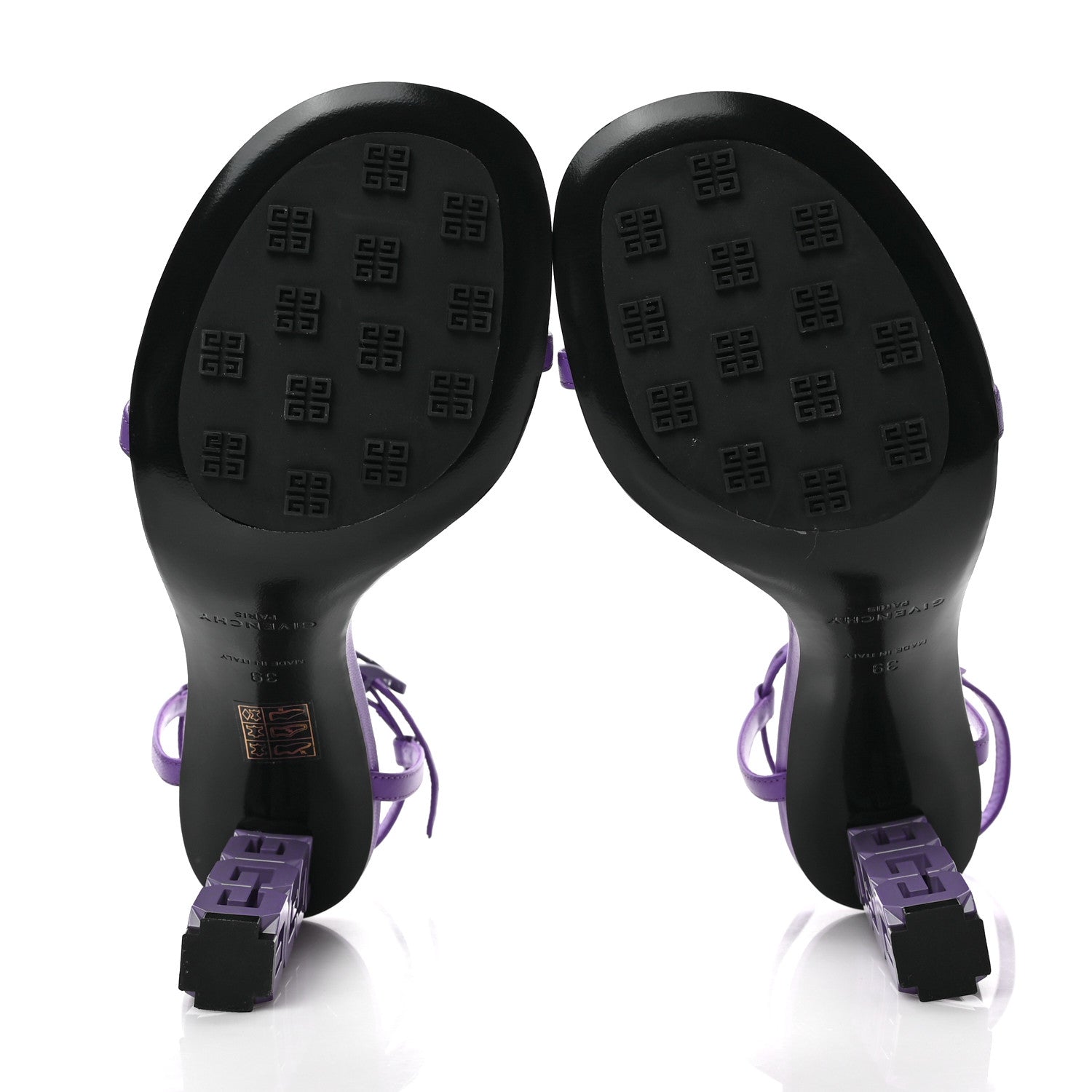 Givenchy Smooth Nappa Monochrome G Cube 85mm Sandals 39 Ultraviolet 5 of 8