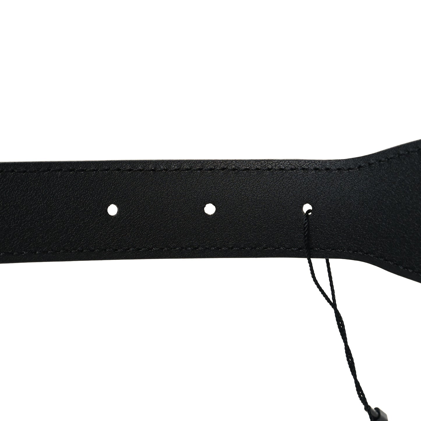 Efesto Leather Horsebit 25mm Belt 95 38 Black