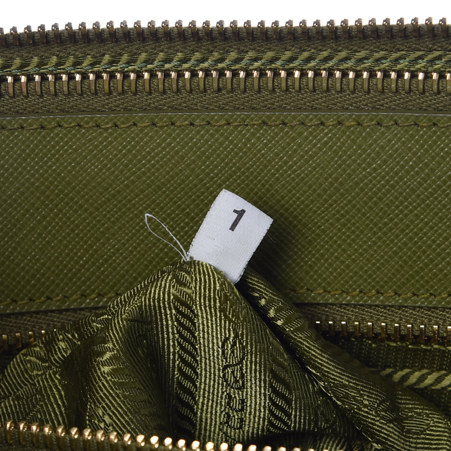 Prada Saffiano Medium Galleria Double Zip Tote Edera 8 of 9