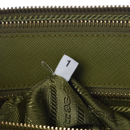 Prada Saffiano Medium Galleria Double Zip Tote Edera 8 of 9